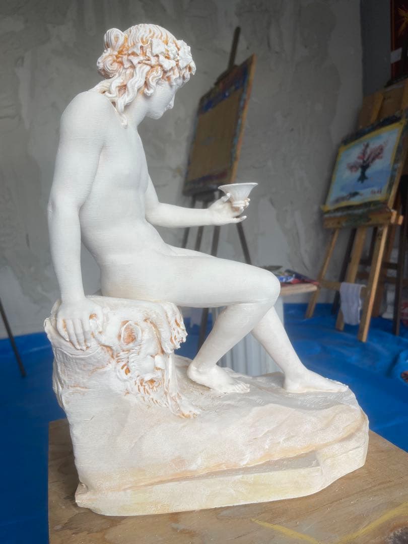 ローマ神話　バックスの像. 高さ39.5см