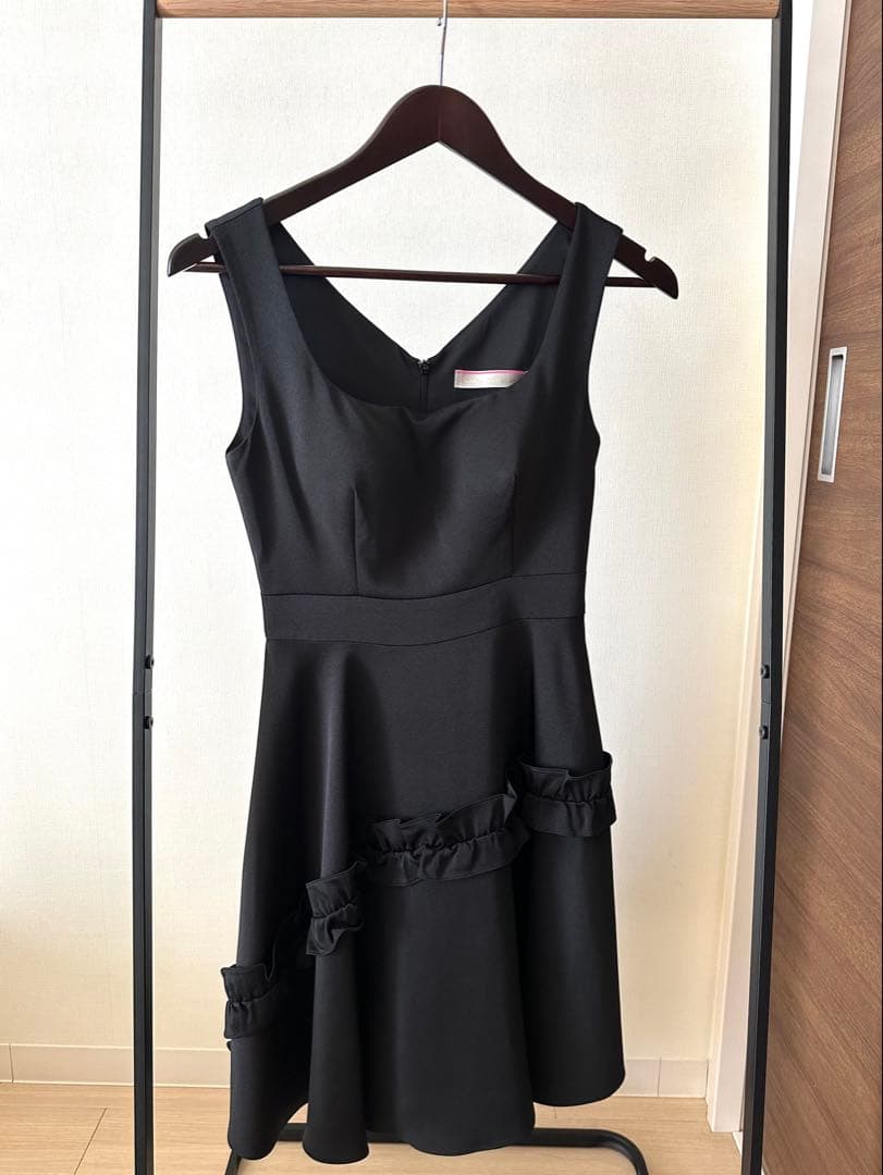 GINZAcouture フリルミニドレス ブラック Sサイズ