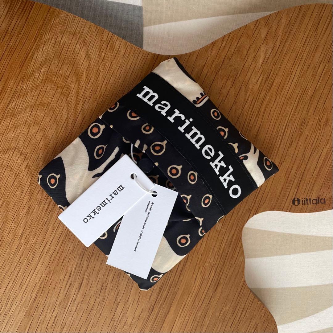 新品 marimekko マリメッコ ムスタ タンマ スマートバッグ エコバッグ
