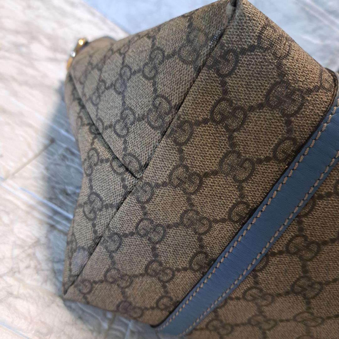 ✨️素敵✨️GUCCI GGスプリーム　PVC トートバッグ　ターコイズブルー