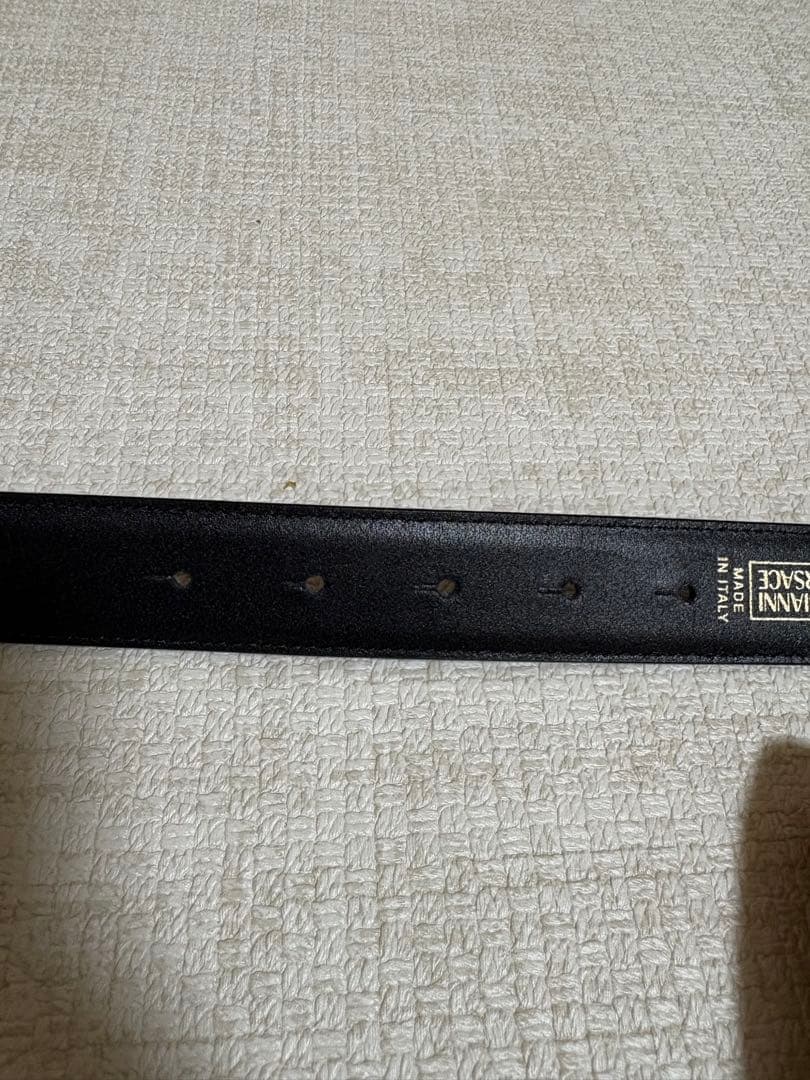 GIANNI VERSACE ヴェルサーチ　メデューサ　ベルト　ゴールド　レザー