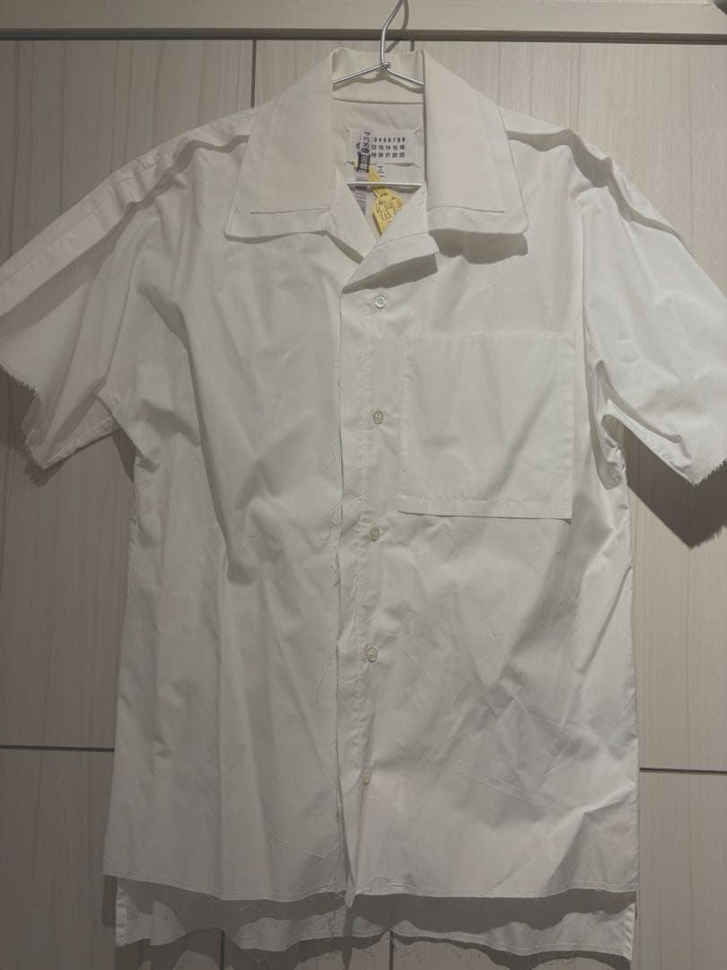 メゾンマルジェラ 20SS オープンカラー　シャツ　インサイドアウト　カットオフ