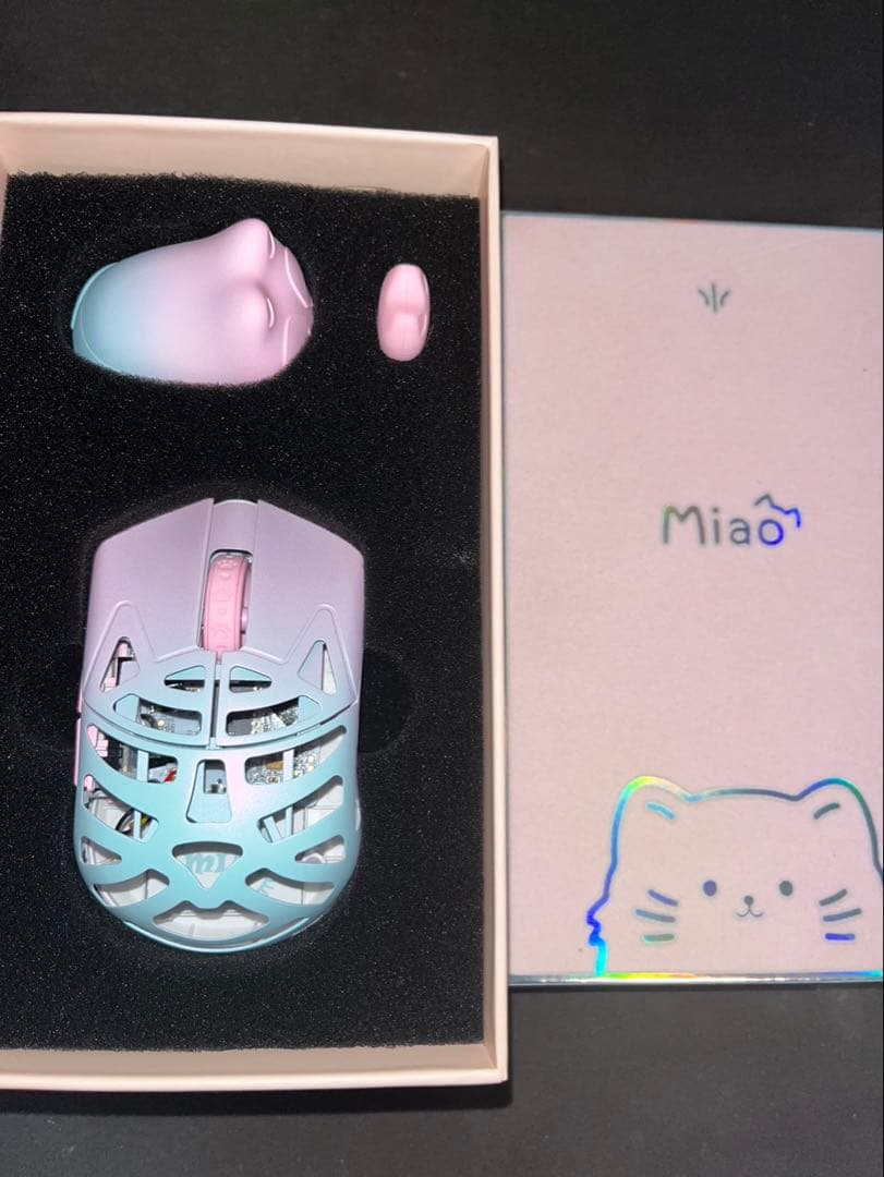 マウス・トラックボール WLMOUSE Beast Miao Pink&Blue