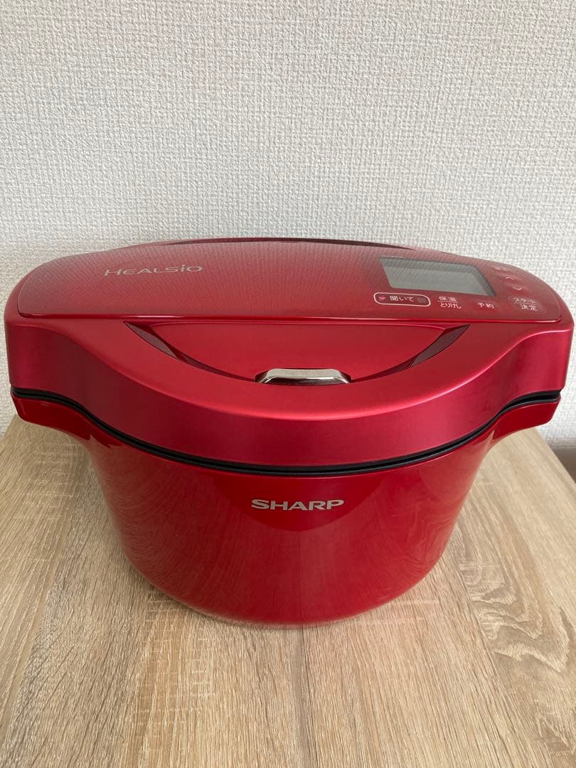 シャープ ホットクック KN-HW16E 赤 調理家電