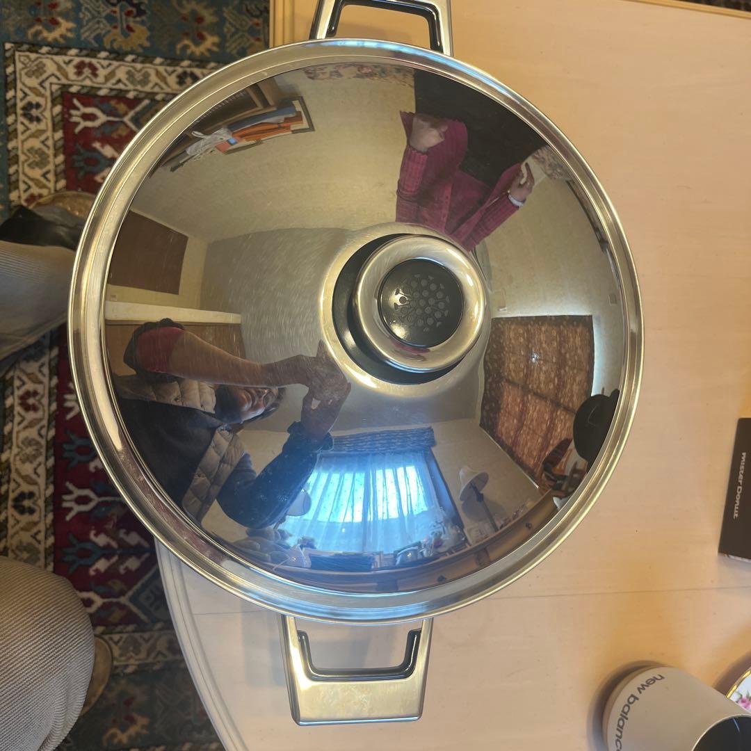 タッパーウエア 28センチステンレス製 両手鍋 料理用