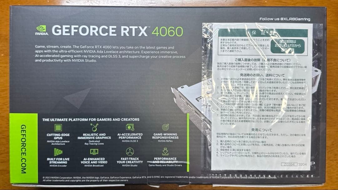 PNY Geforce RTX 4060 8GB OC DUAL FAN 白