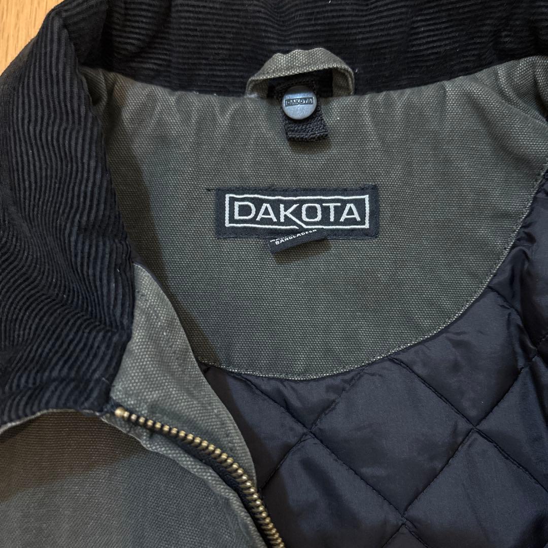 DAKOTA ダックジャケット ダークグレー キルティング裏地 ワークジャケット