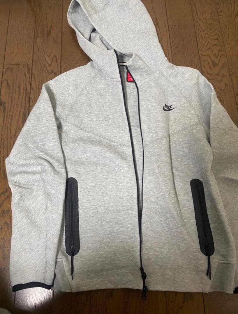 NIKE ナイキ テックフリース フルジップパーカー グレー ブラック M