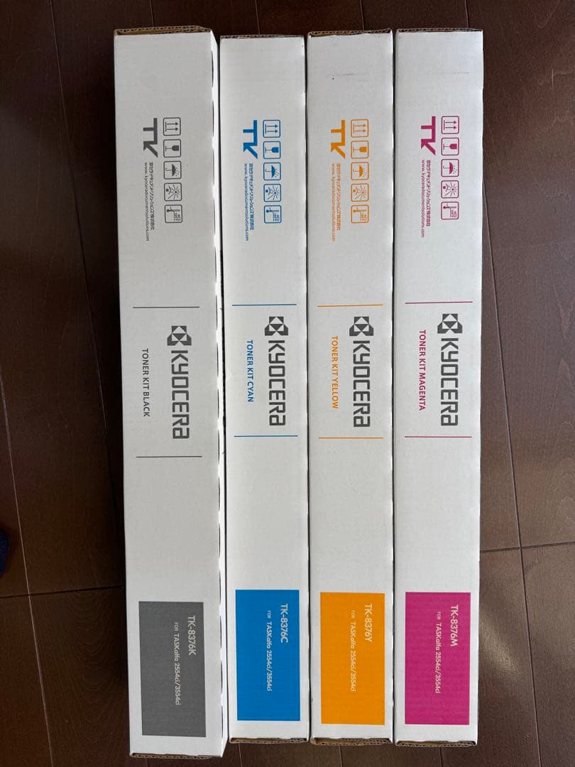 京セラ 純正トナーTK-8376 4色セット　Y.C.M.K 新品　未使用