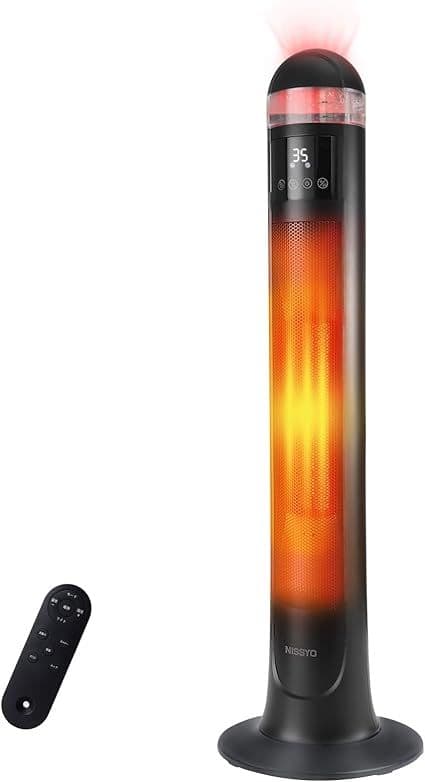 セラミックヒーター 2秒速暖 ECO省エネ 加湿機能 乾燥防止 温風ヒーター