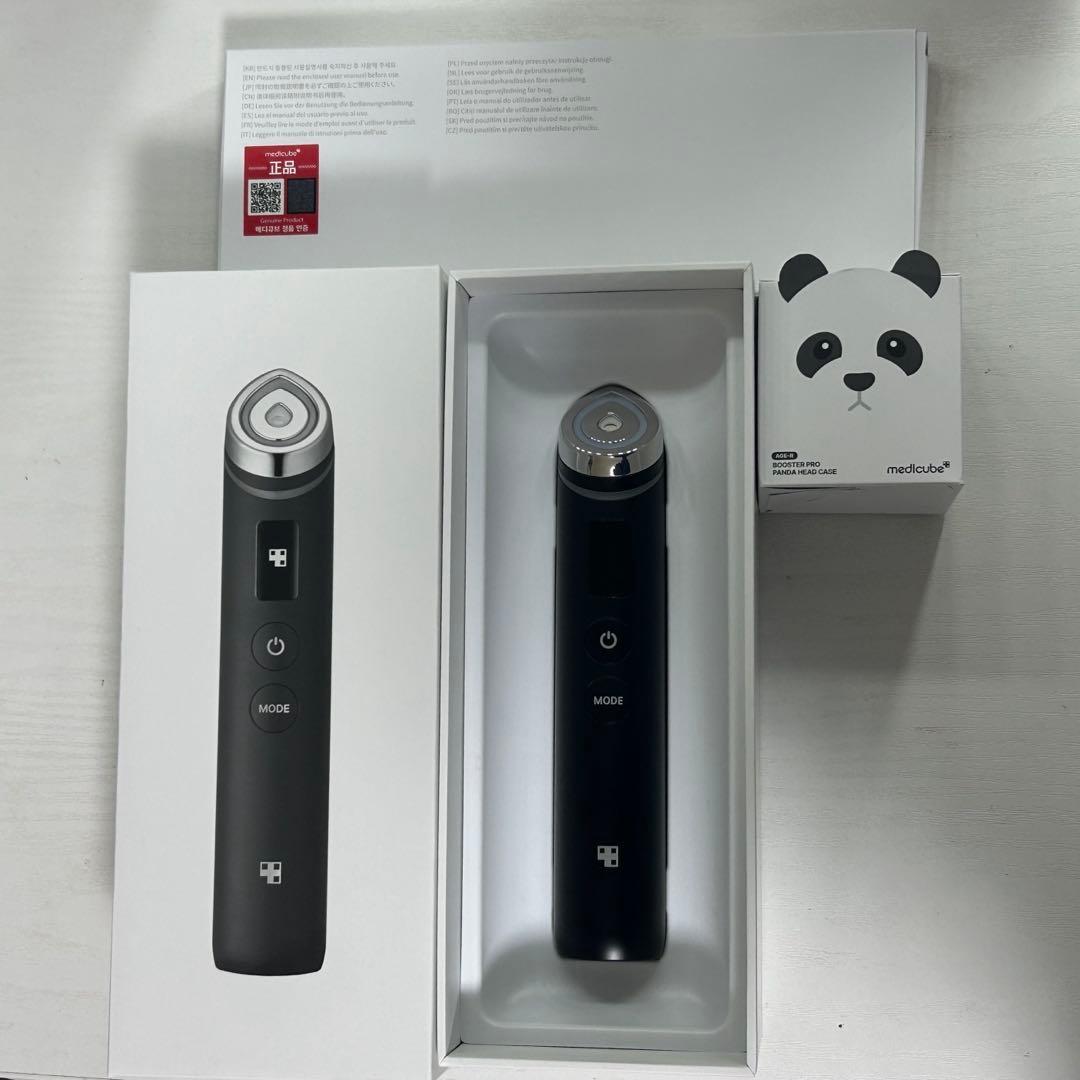 メディキューブ AGE-Rブースタープロ ブラック パンダヘッド付
