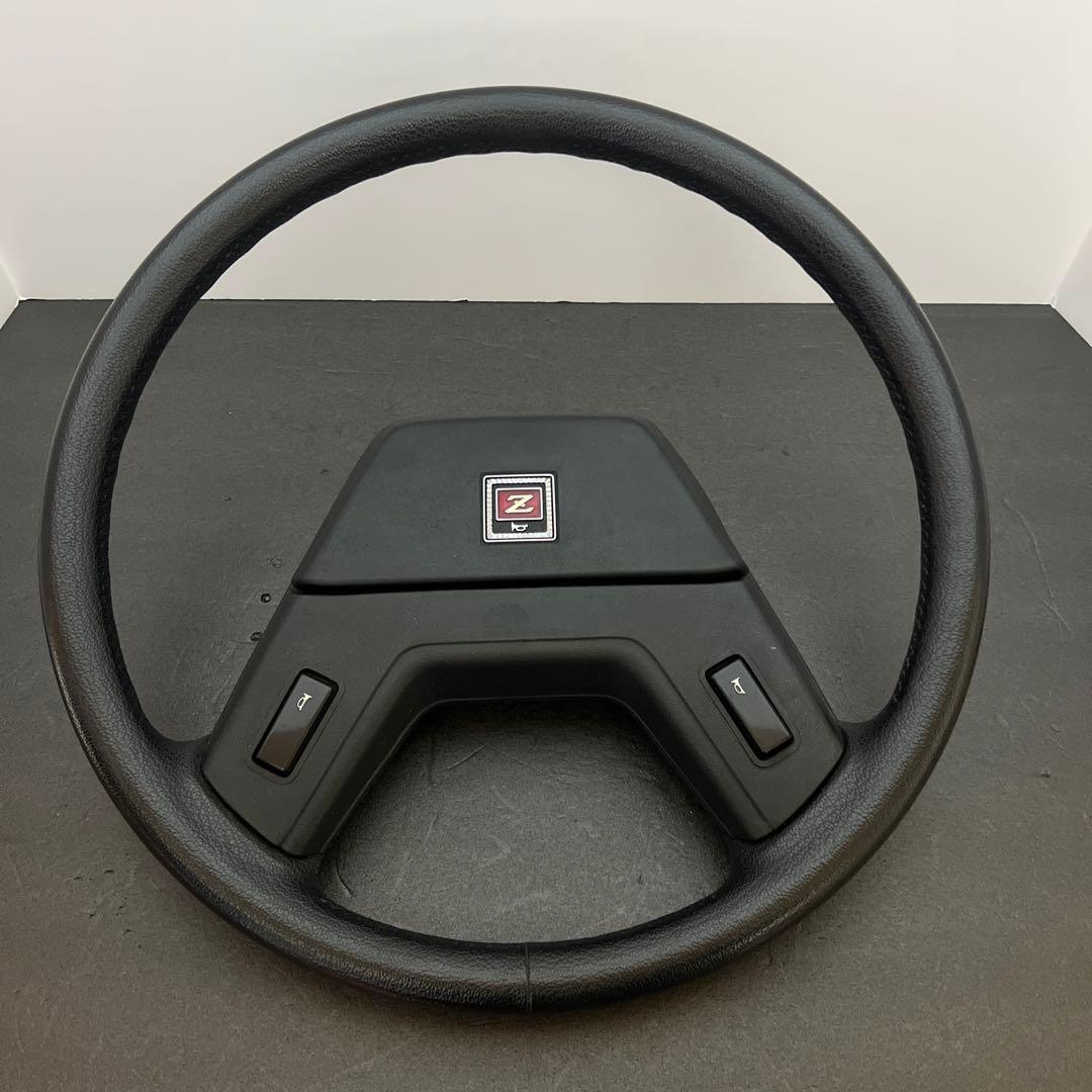 NISSAN日産S130ZフェアレディZ 純正ステアリング黒　ハンドル当時物