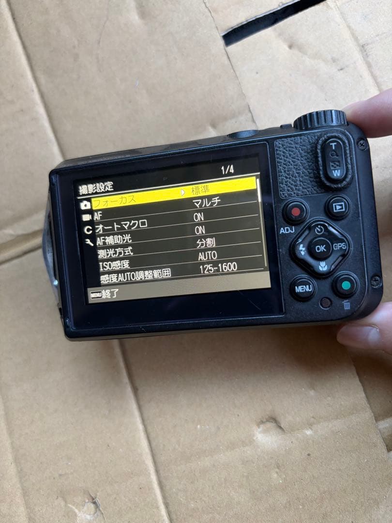 RICOH WG-7 ブラック コンパクトデジタルカメラ リコー 本格防水