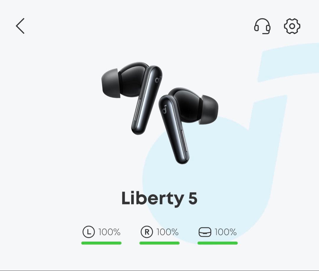 Liberty 5 ワイヤレスイヤホン ブラック