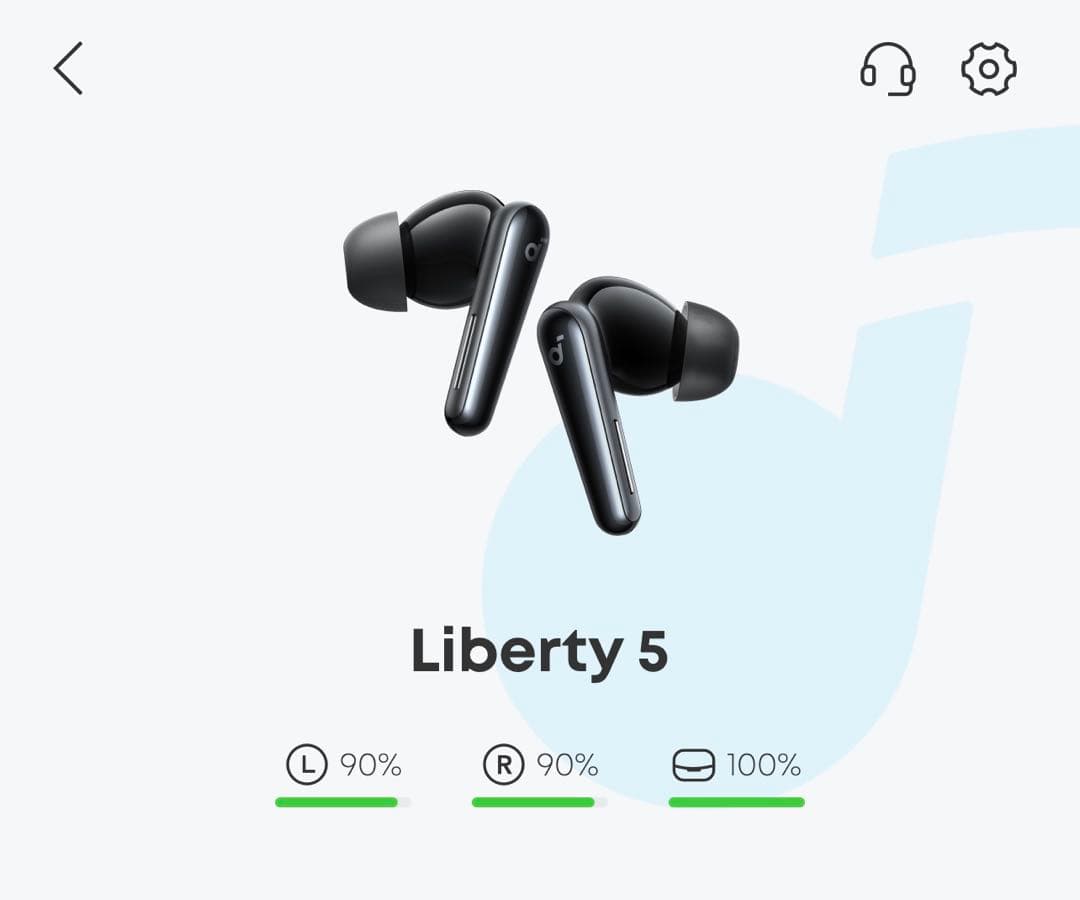 Liberty 5 ワイヤレスイヤホン ブラック