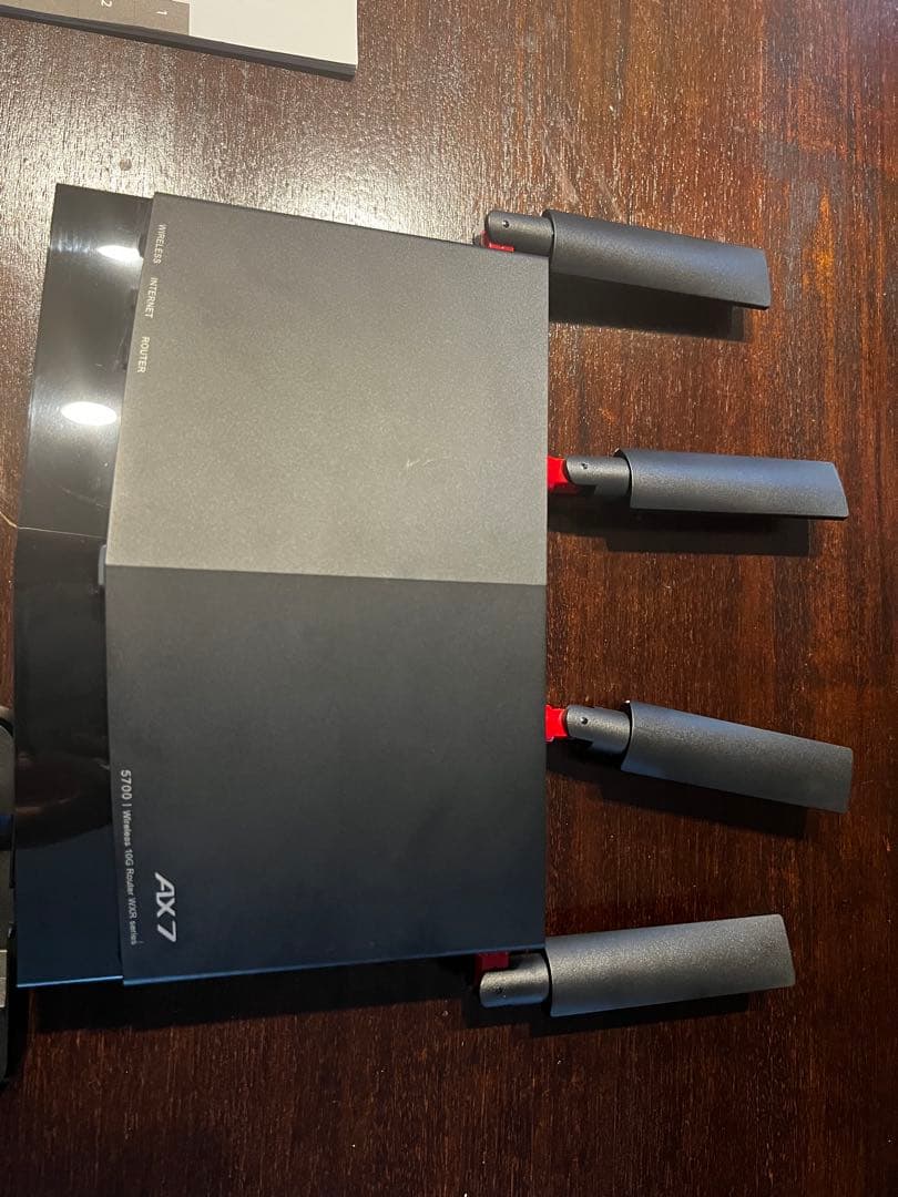 美品 WXR 5700 AX7S無線LANルーター 4本アンテナ