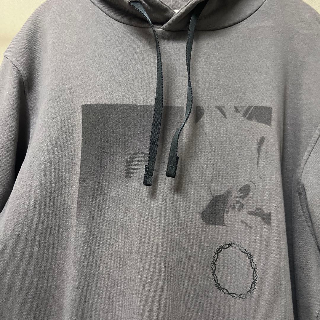 伊製 1017 ALYX 9SM プルオーバーパーカ 両面プリント フーディ美品