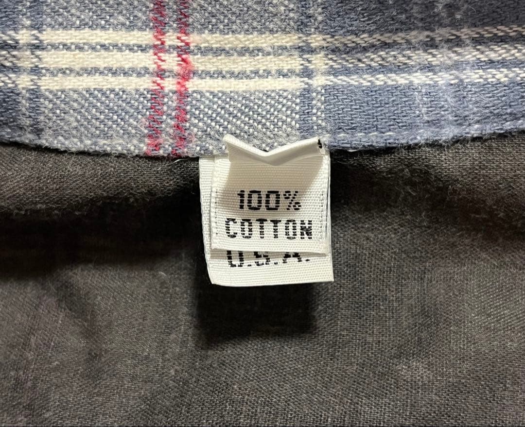 アメリカ製 90s X-LARGE エクストララージ ハーフジップ ネルシャツ