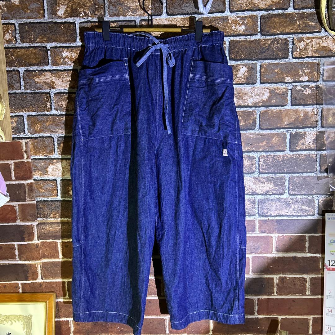 リラックスフィット ダークブルーパンツ快晴堂