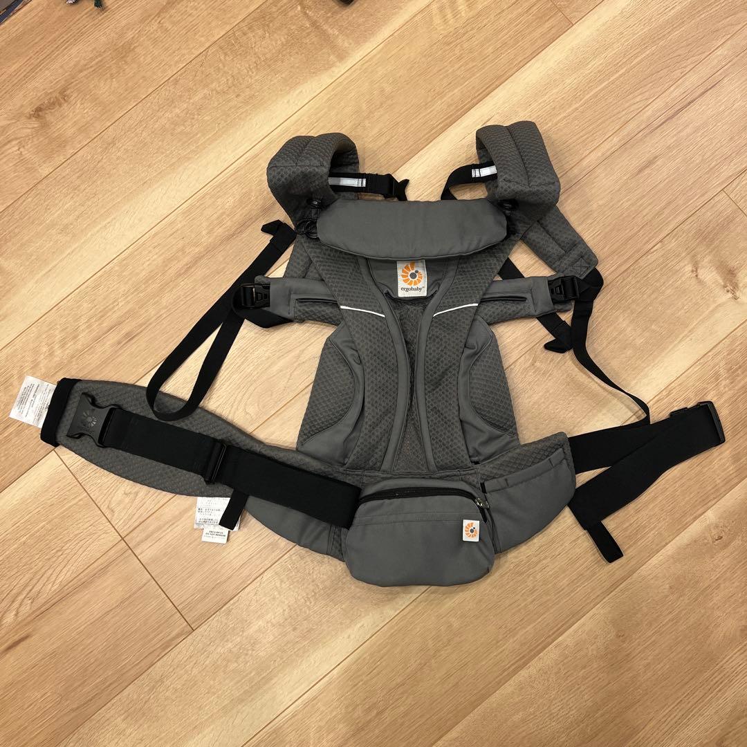 《保証カード付き》ergobaby OMNIbreeze メッシュ素材/グレー