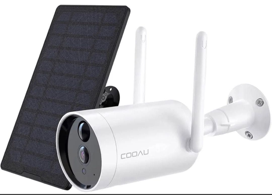 防犯カメラ PIR人感ソーラーパネル充電可能（ソーラーパネル付きリモート設定