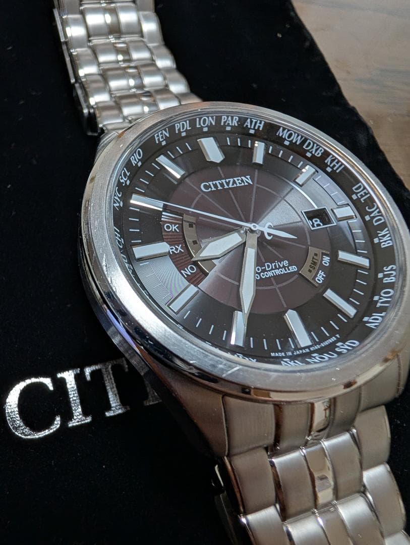 シチズン/エコドライブ/電波時計/ワールドタイム/CB0011-69E