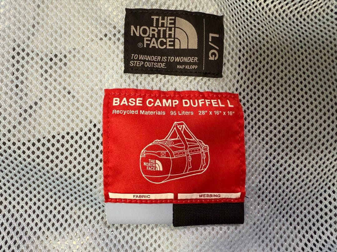Northface ベースキャンプ　ダッフルバッグL 95L