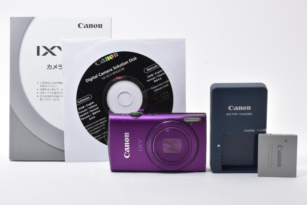 キヤノン　Canon IXY 600F パープル《動作確認済み・すぐ使えます！》