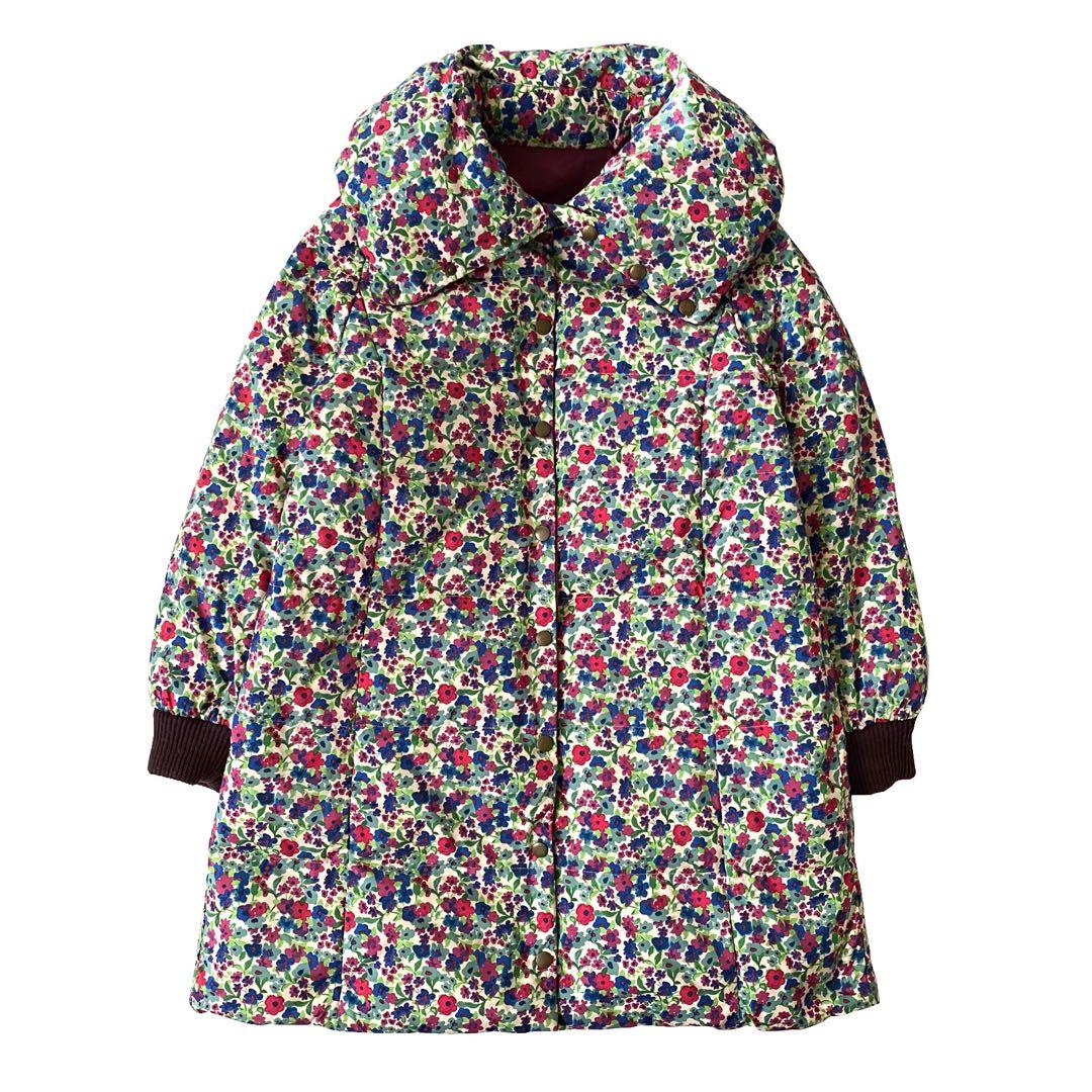 Jocomomola ホコモモラ 花柄 リバーシブル ダウンコート 42