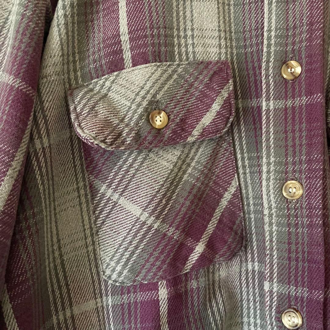 90s FIVE BROTHER フランネルシャツ XL