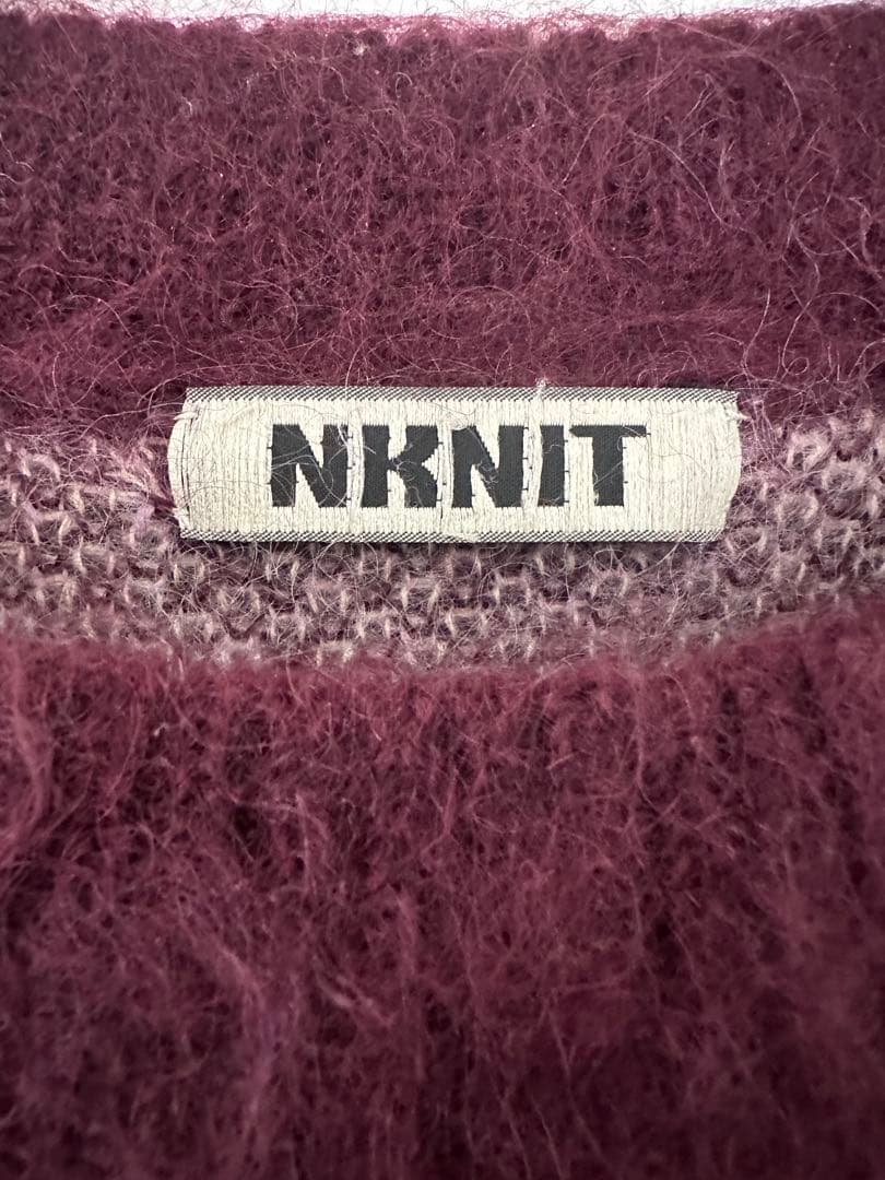 トップス NKNIT 22AW-016 wave pattern mohair KNIT