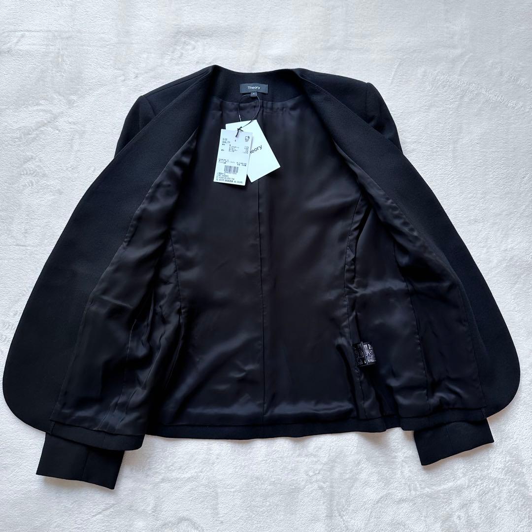 新品未使用品✨セオリー LIGHT SAXONY2 パンツスーツ ノーカラー 4