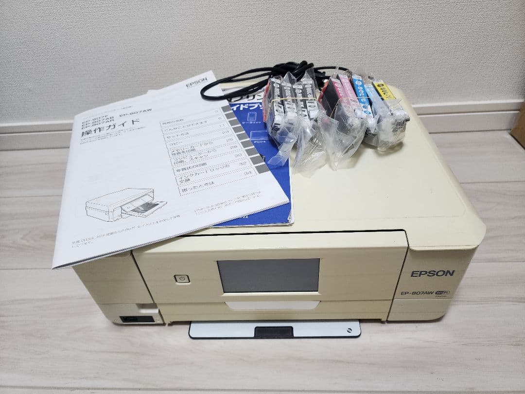【ジャンク品】EPSON EP-807AW インクジェットプリンター　互換インク
