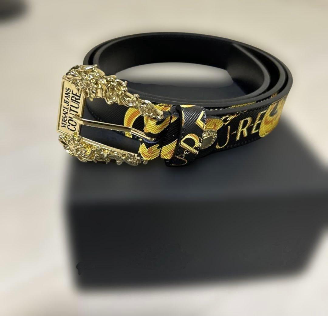 VERSACE JEANS COUTURE ベルト ブラック/ゴールド