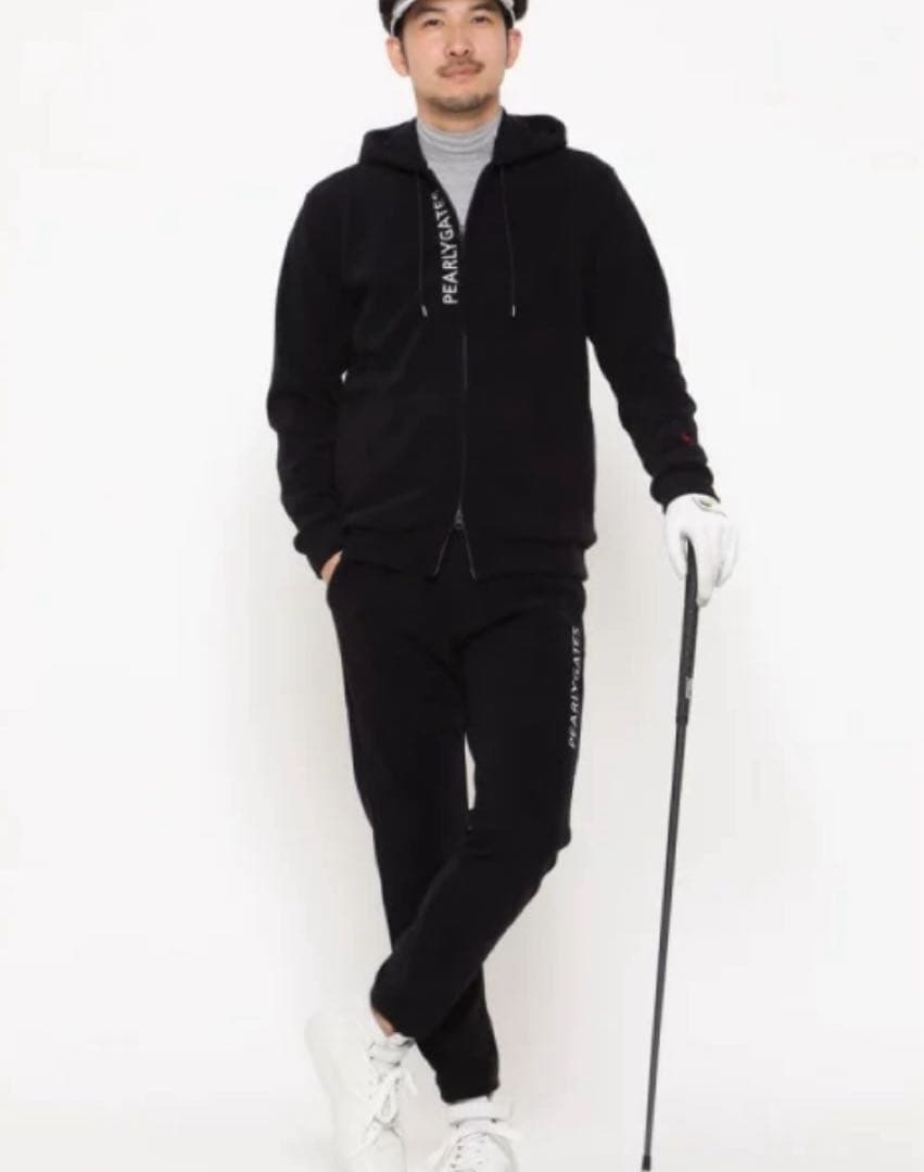 Ryu　新品　パーリーゲイツ　パンツ　ストレッチ　ウエストゴム　パイル