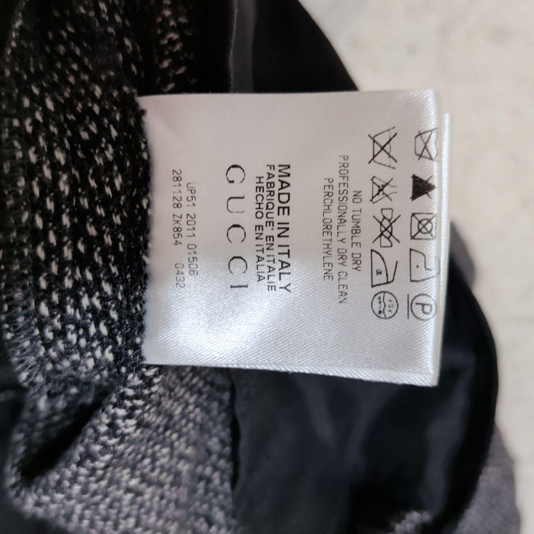 【美品】GUCCI グレー ツイード パンツ スーツ　セットアップ