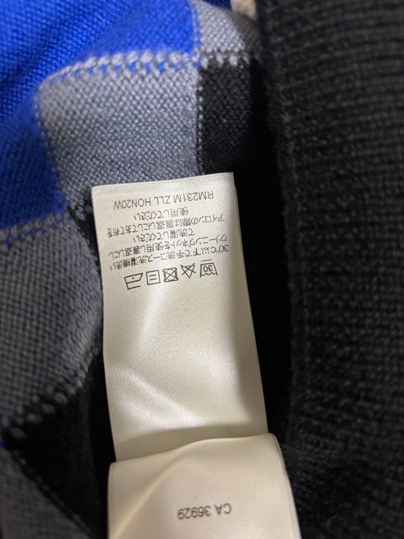 LV チェック柄 クルーネックニット　デパートそごうで購入