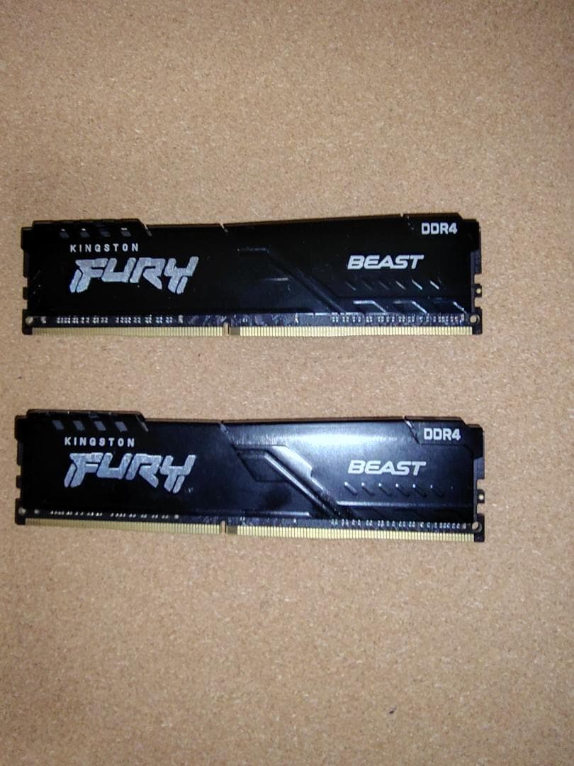 KINGSTON FURY BEAST DDR4 メモリ 2枚セット