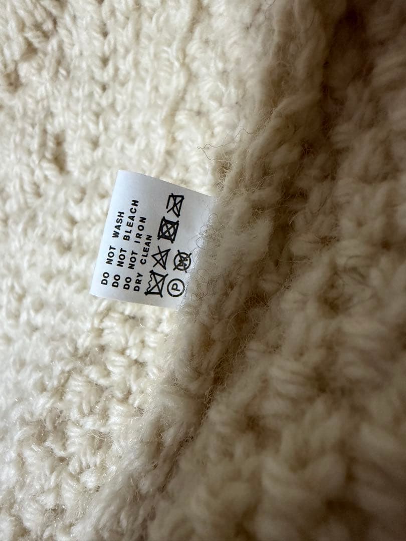 INVERALLAN / インバーアランハンドニットセーター 1A 茶タグ