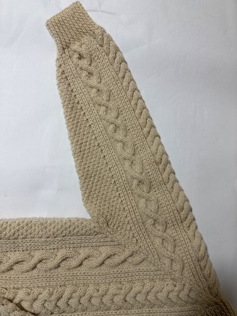 INVERALLAN / インバーアランハンドニットセーター 1A 茶タグ