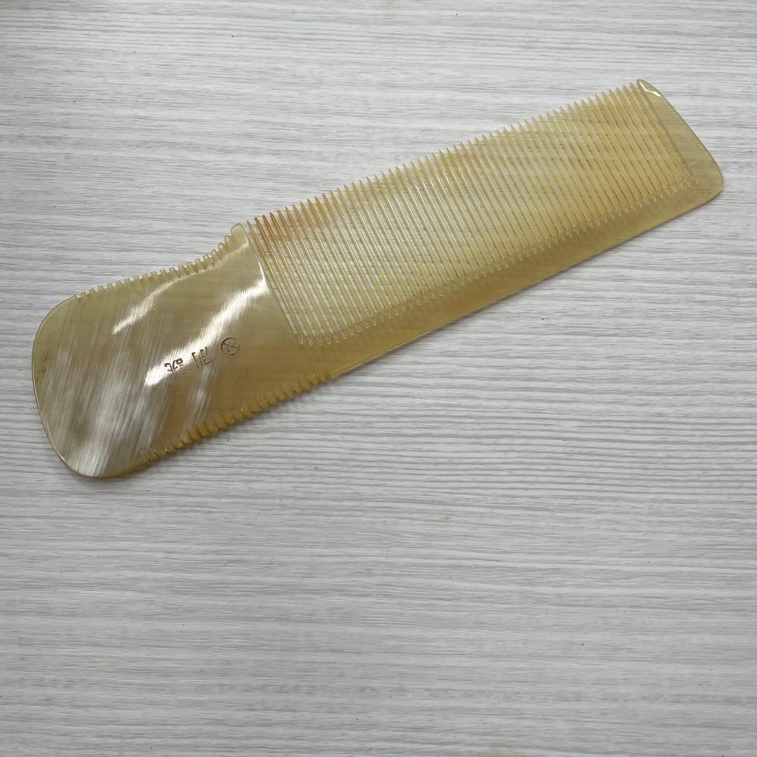 【新品・未使用】　本水牛　中荒　16目　ブロース　刈り上げ　マルヤ　手付き　理容