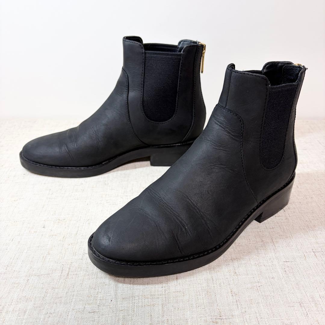 未使用級★コールハーン サイドゴアブーツ ウォータープルーフ サイドジップ 23