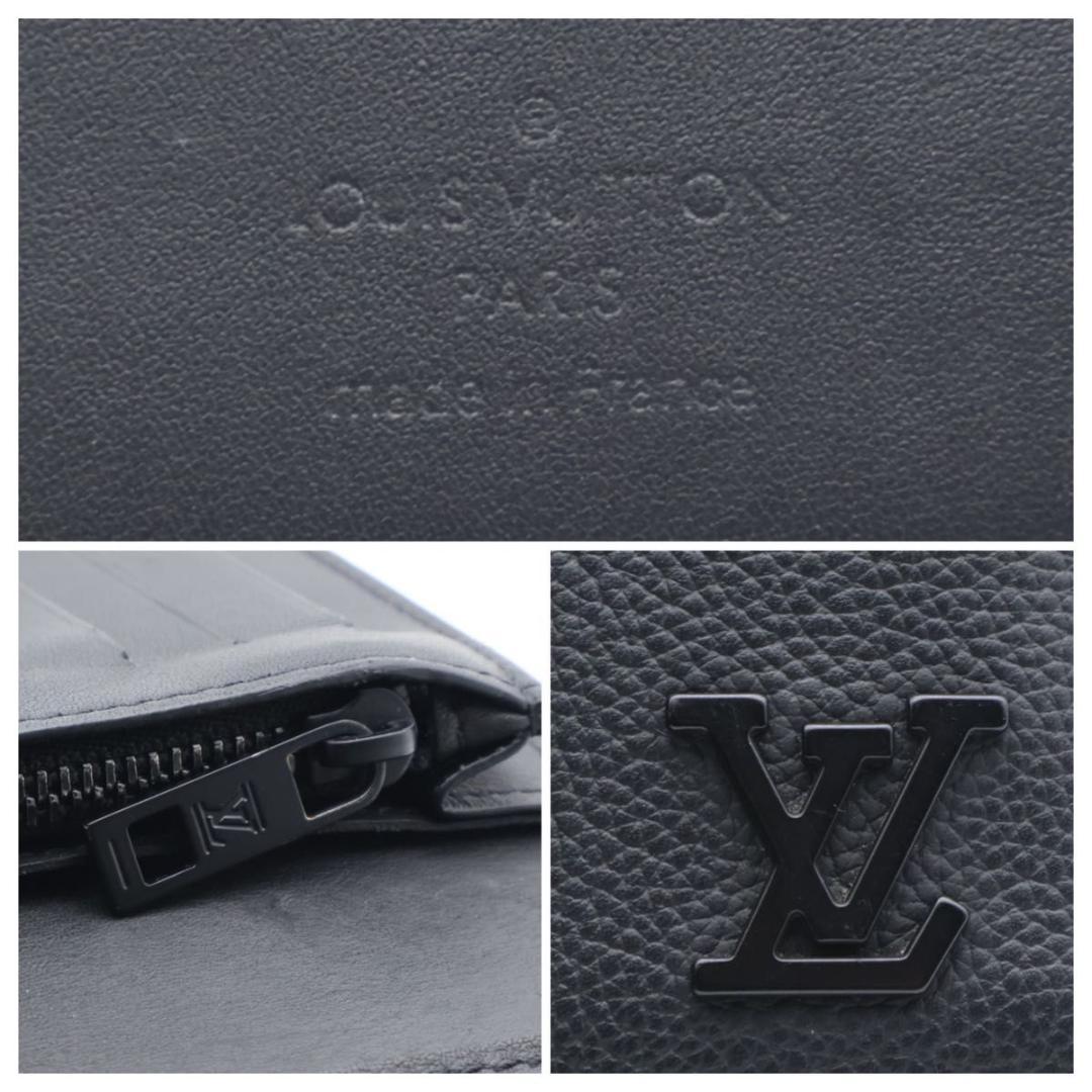 【超極美品】ルイヴィトン　ポルトフォイユブラザNM アエログラム　長財布　黒