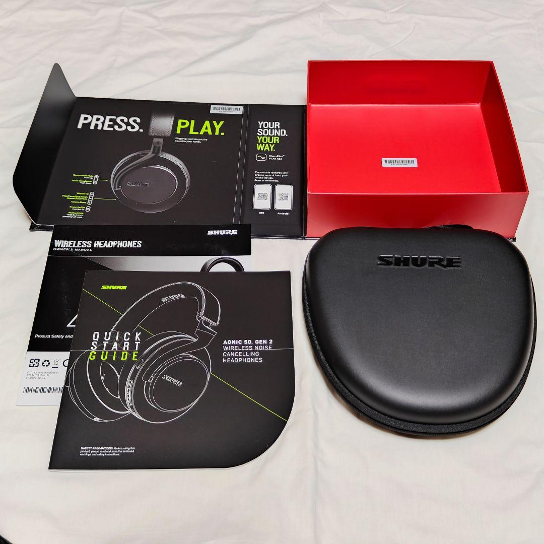 新品同様 SHURE AONIC50 Gen2 ワイヤレスヘッドホン