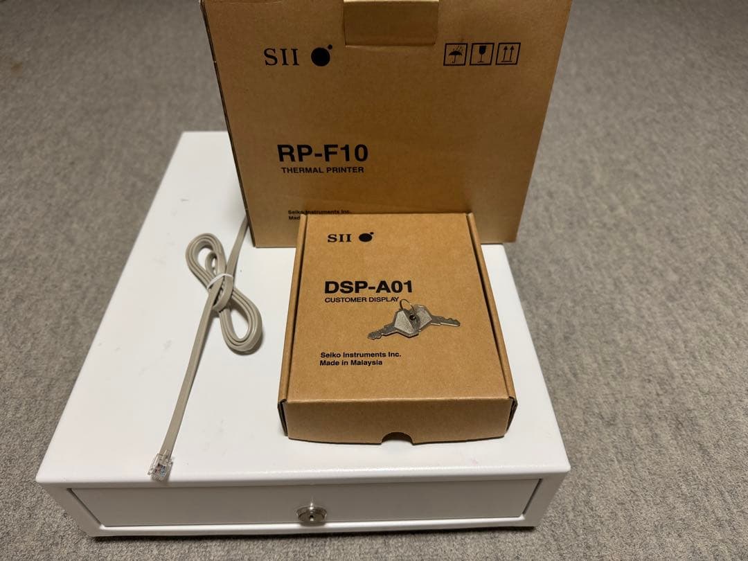 エアレジ　レシートプリンター、キャッシュドロア