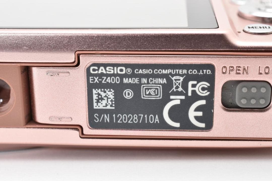 美品 カシオ　CASIO EXILIM EX-Z400 ピンク ＃A382