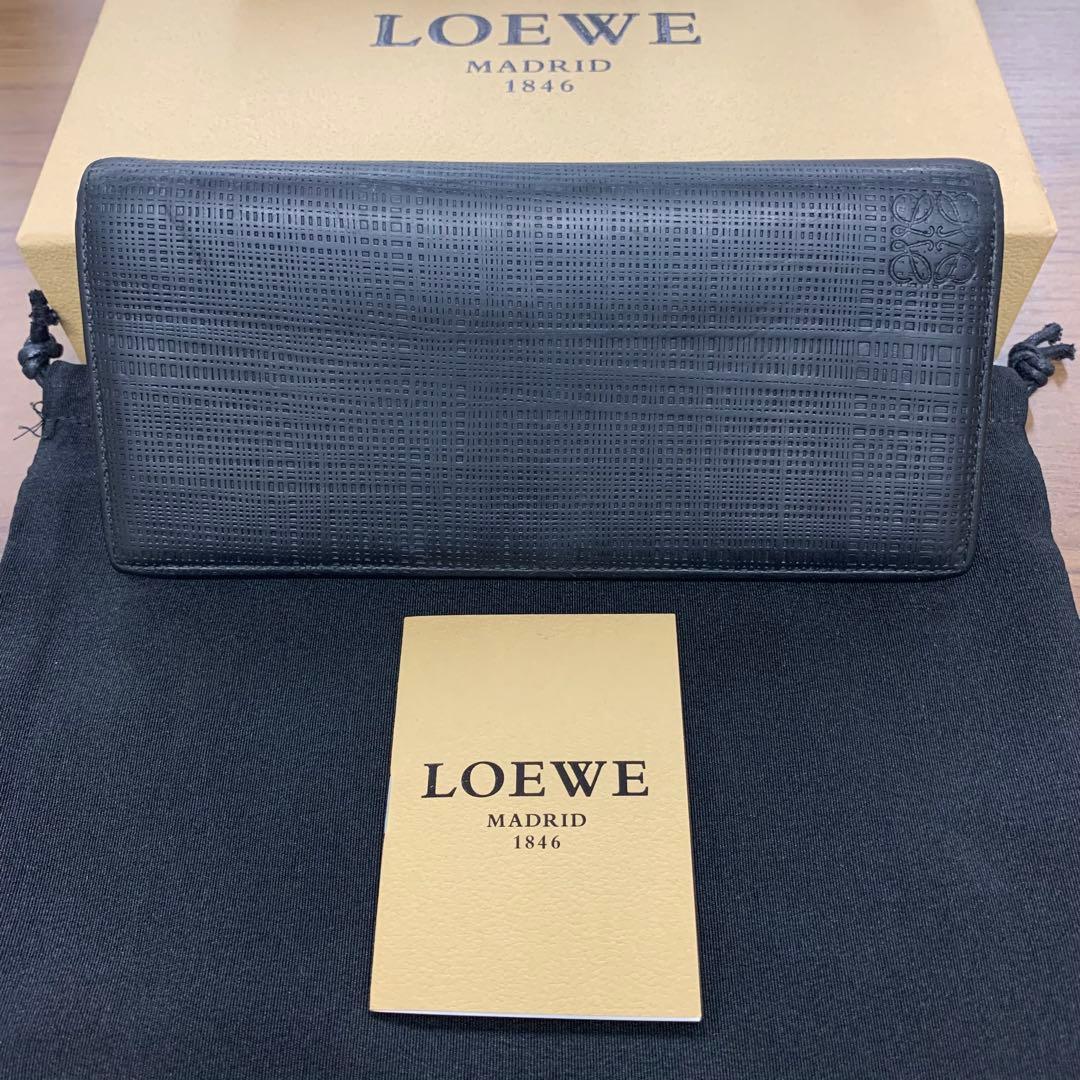 超良品‼️ 現行　ロエベ　LOEWE 財布　二つ折り　長財布　アナグラム