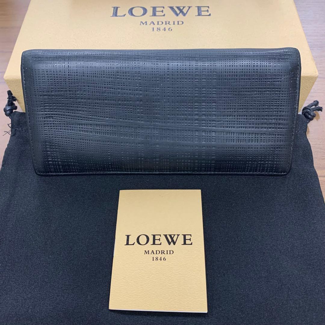 超良品‼️ 現行　ロエベ　LOEWE 財布　二つ折り　長財布　アナグラム