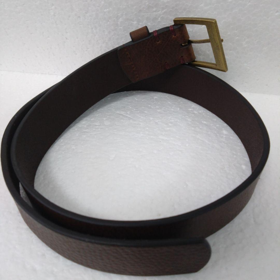 ドクターマーチン ブラウンレザーベルト ゴールドバックル