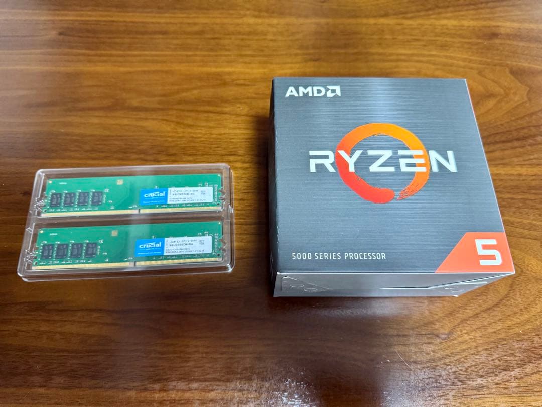 AMD Ryzen™ 5 5600X crucial メモリDDR4 8GBx2